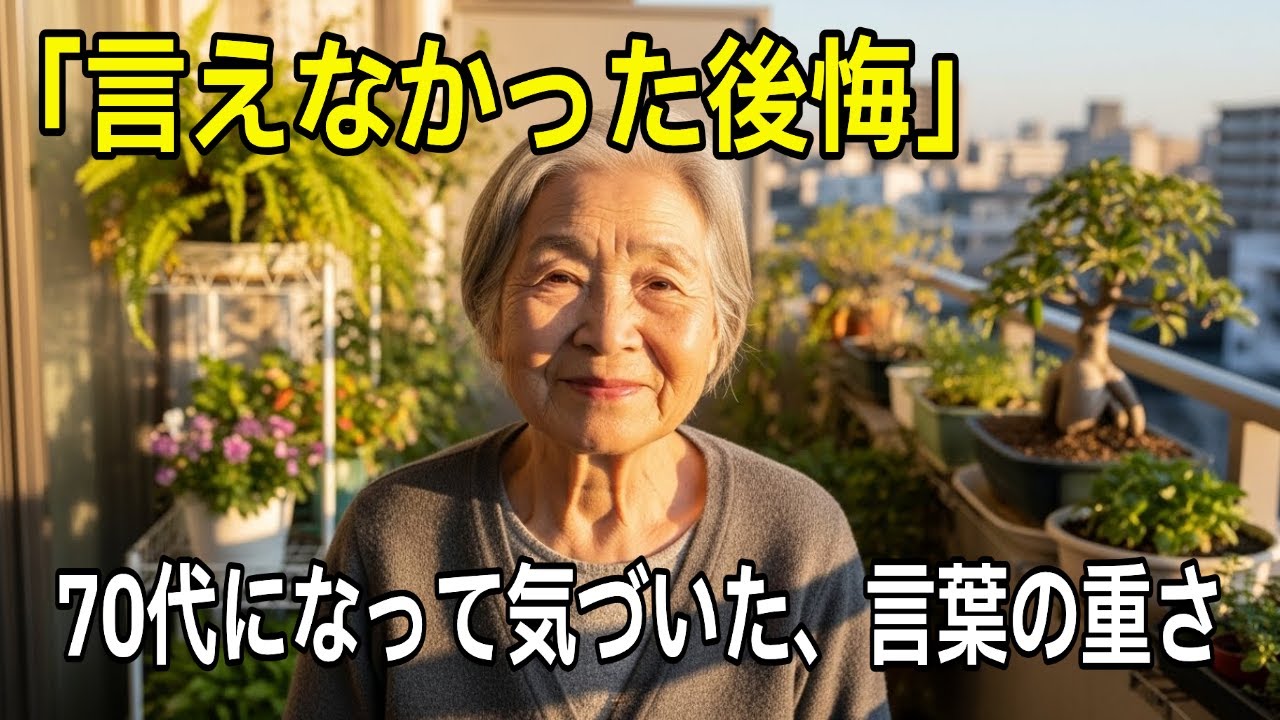 あの一言が、老後に返ってきた日70代になって気づいた、言葉の重さ言えなかった謝罪が、人生を変えた[因果応報][ヒューマンドラマ]