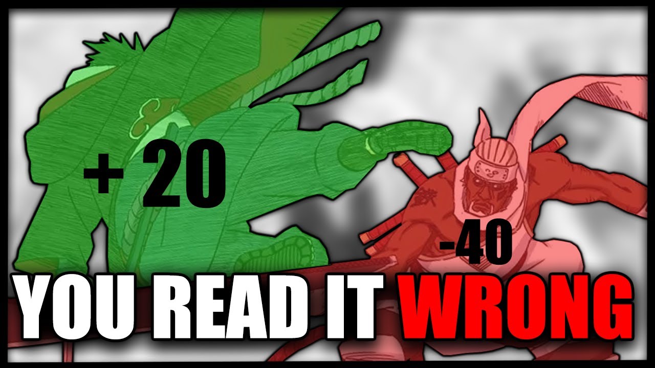 You Read Sasuke vs Killer Bee WRONG...