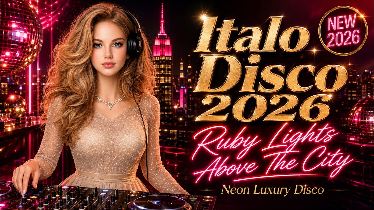 Italo Disco 2026 &bull; Ruby Lights Above The City | Neon Luxury Disco & 80s Synthpop Revival
