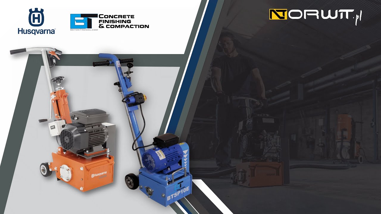 Norwit.pl I FREZARKA DO BETONU  - Husqvarna CG200 vs Beton Trowel BTSP10E