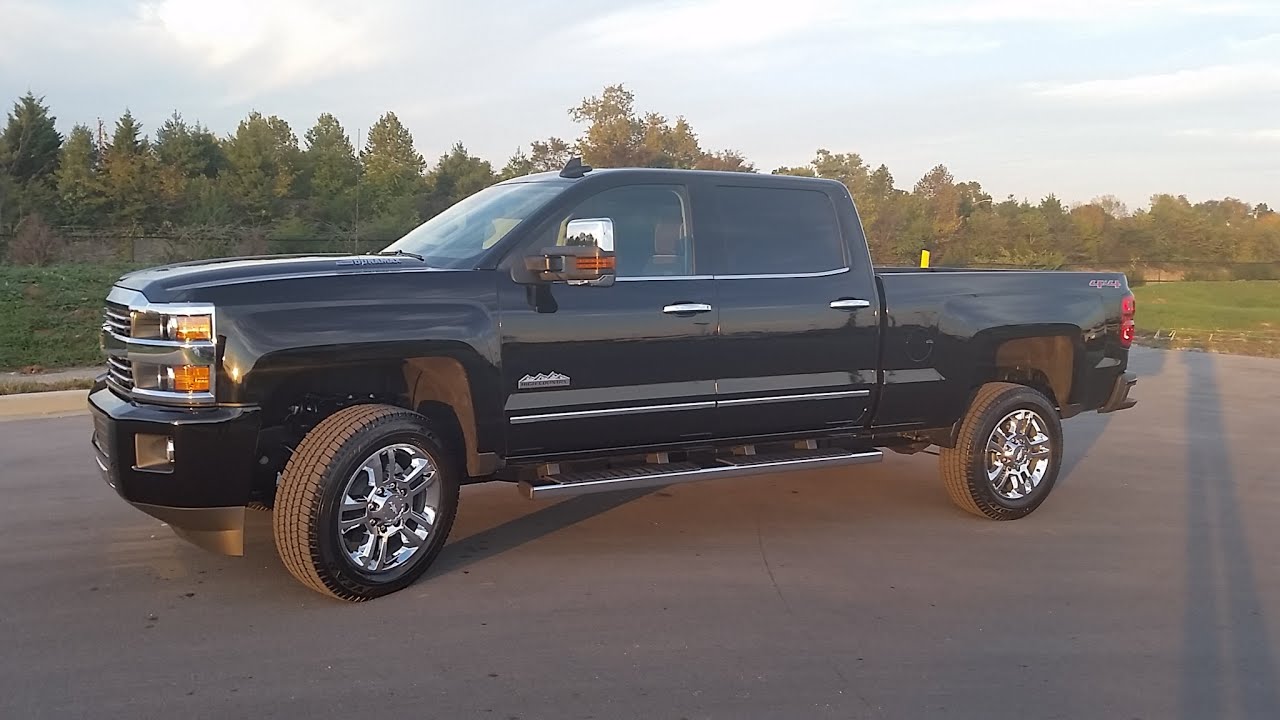 2015.5 CHEVROLET 2500 HD HIGH COUNTRY DURAMAX PLUS 4X4 BLACK $64.750 MSRP CALL 855-507-8520