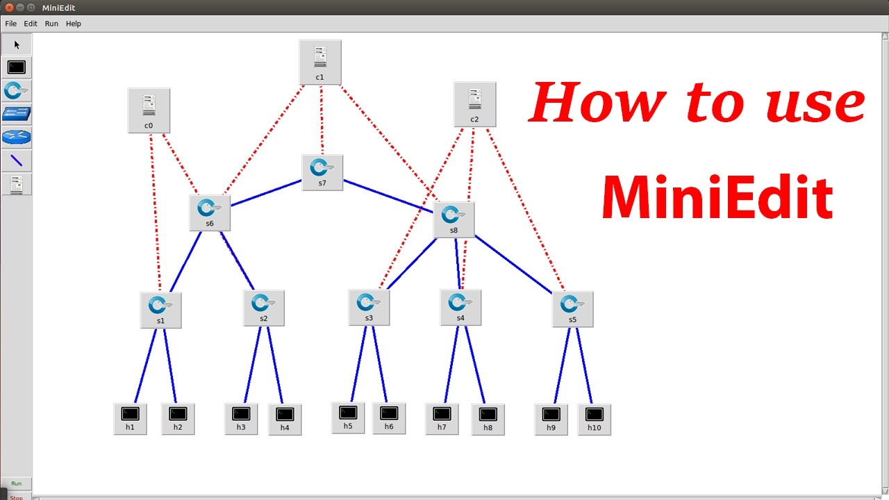 How to use MiniEdit in Mininet