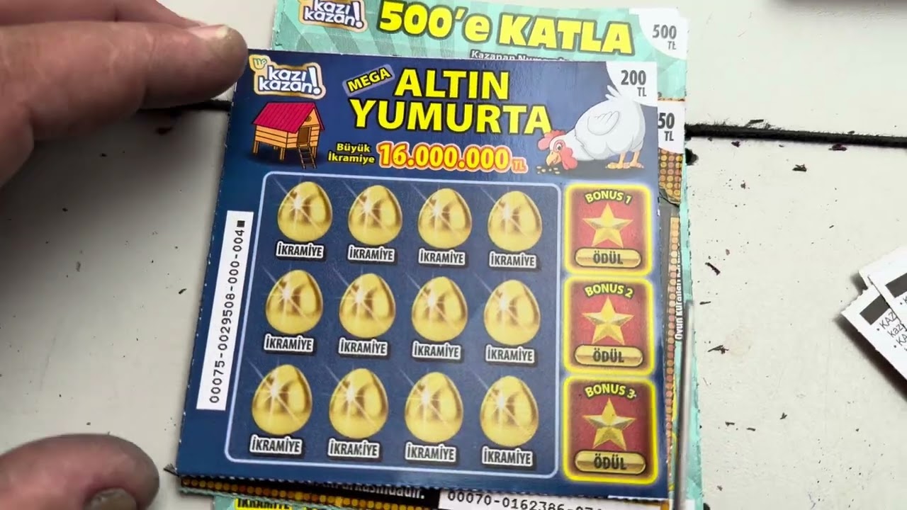 Şansımızı En Değerli Kazı Kazan Kartlarında Denedik Bugün ! Büyük İkramiye ! Yeni Kazı Kazan !