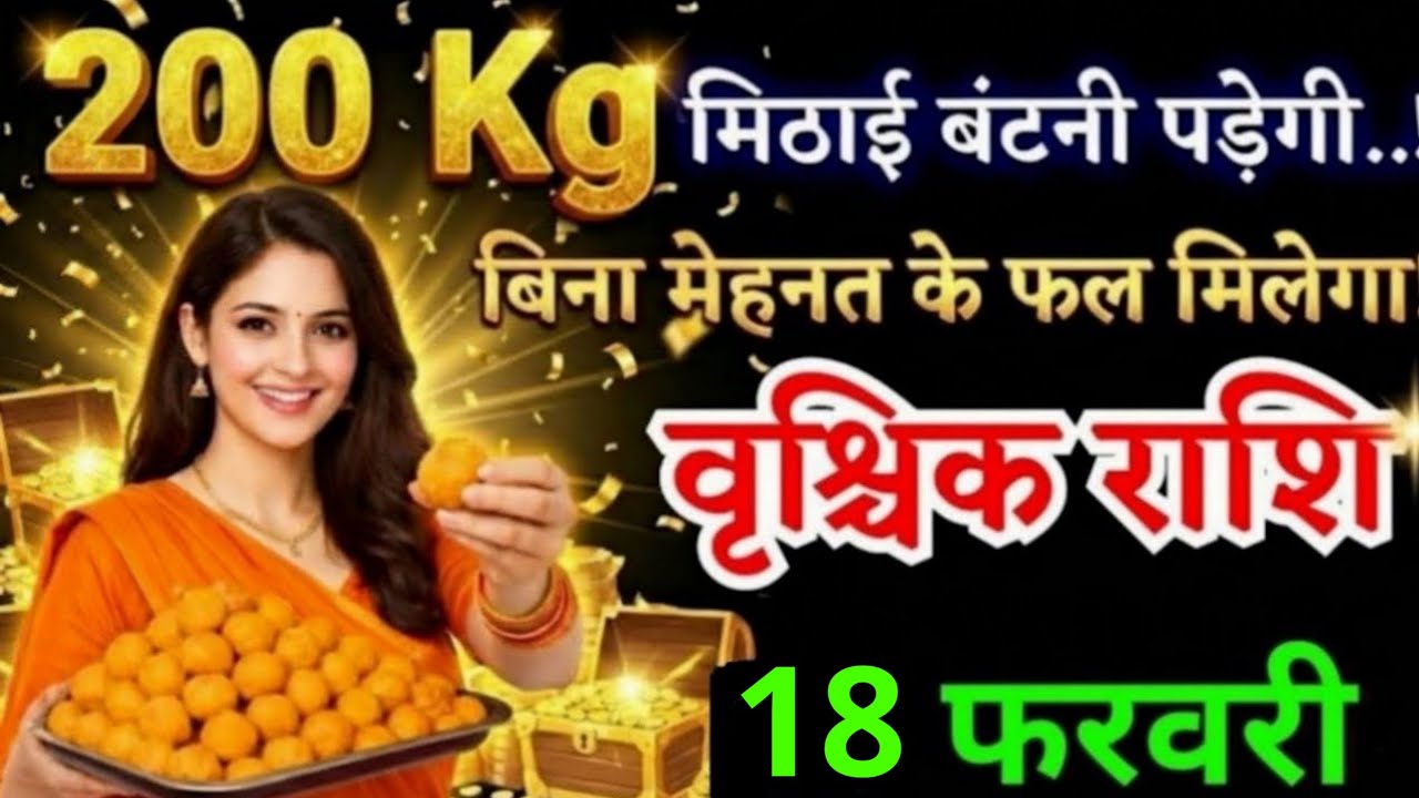 10 फरवरी, वृश्चिक राशि वालों 200  किलो मिठाई बंटनी पड़ेगी, vrishchik Rashi, Aaj Ka Rashifal