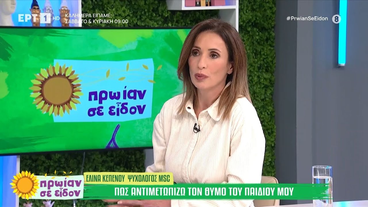 Η ψυχολόγος Ελίνα Κεπενού για τη διαχείριση του θυμού των παιδιών από τους γονείς | ΕΡΤ