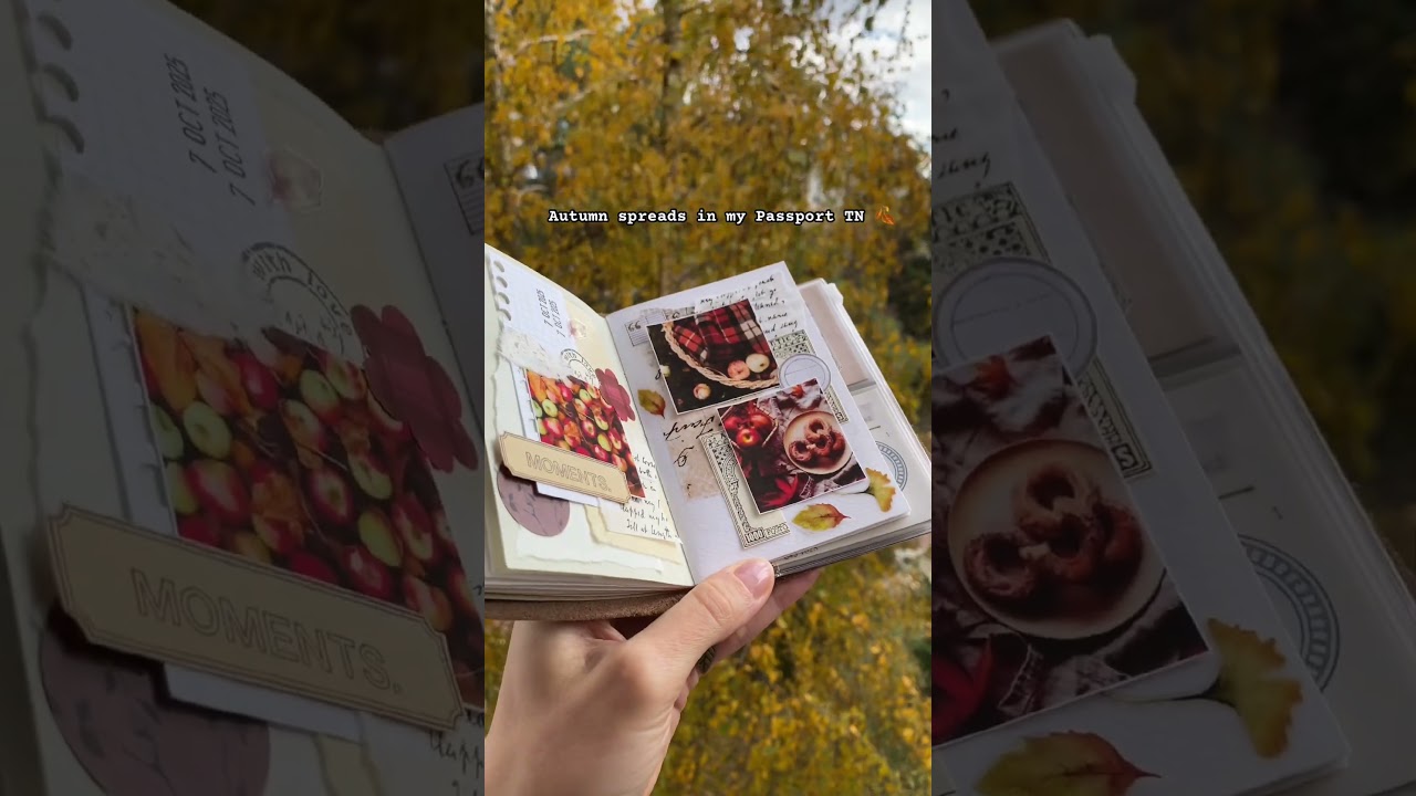 Cozy autumn spreads in my TN passport🤎🍂✨ 
