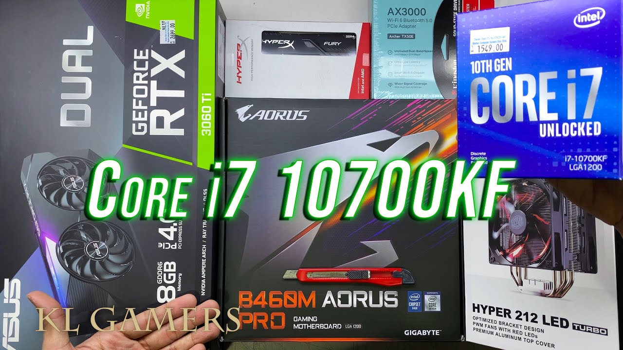 intel Core i7 10700KF GIGABYTE B460M AORUS PRO RTX 3060Ti Hyper 212 Gaming PC Build