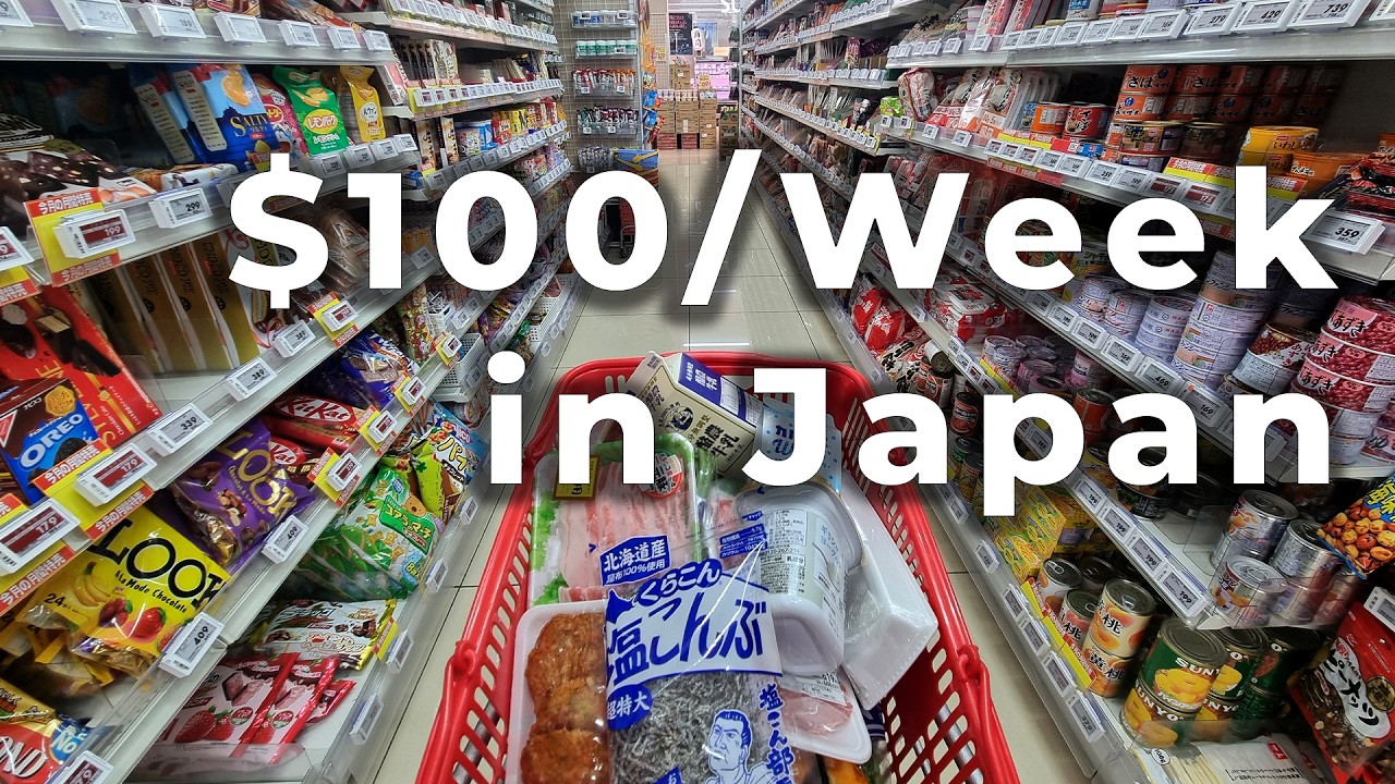 $100 a Week Grocery Shopping in Japan