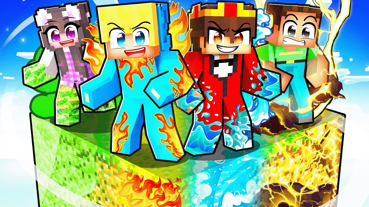 Überlebe EINEN ELEMENTAL Chunk in Minecraft!