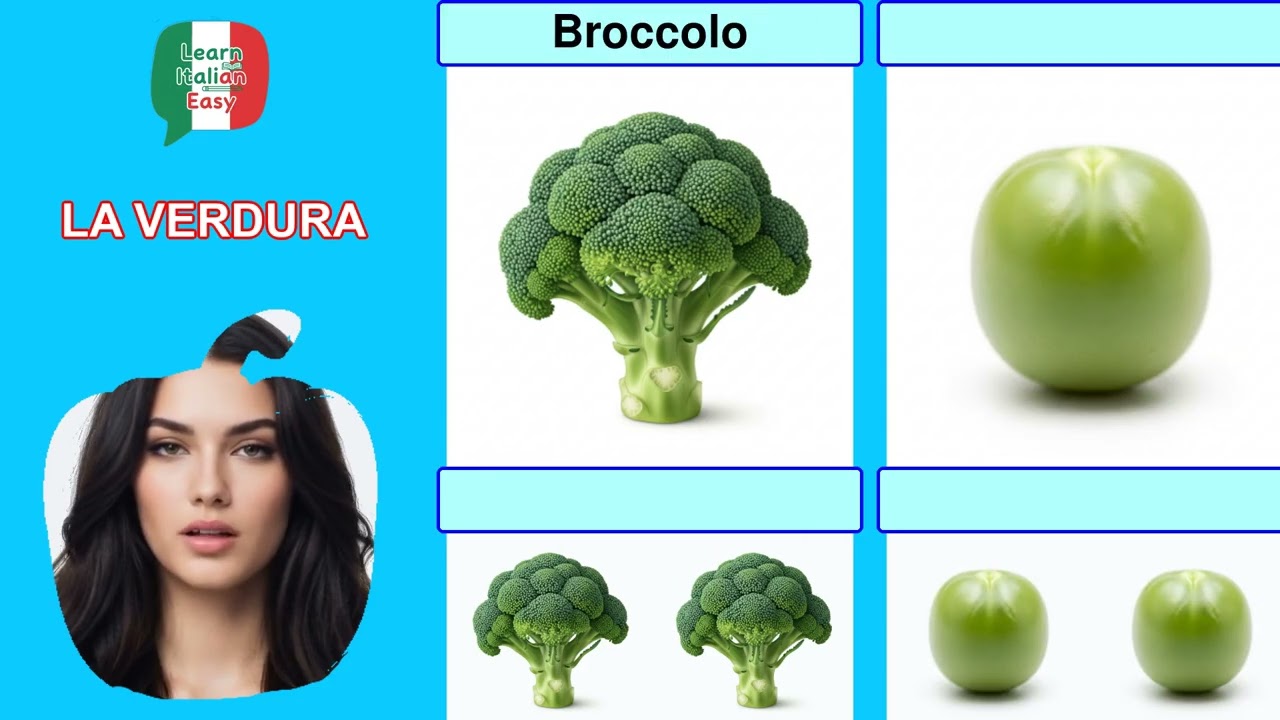 УЧИ ИТАЛЬЯНСКИЙ 🇮🇹 - 25 Основных Названий ОВОЩЕЙ, Которые ТЫ ДОЛЖЕН Знать! 🥕🍅🥦