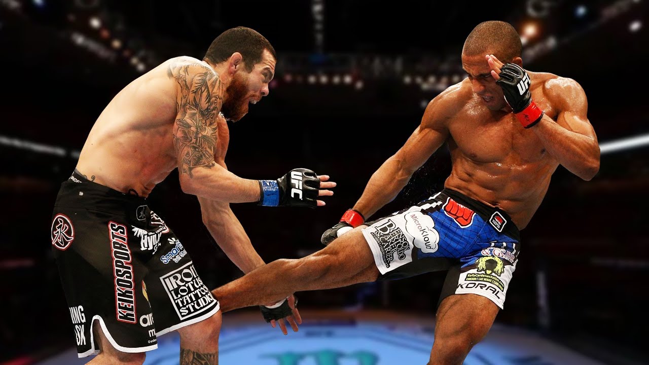Edson Barboza's fight ENDING leg kicks