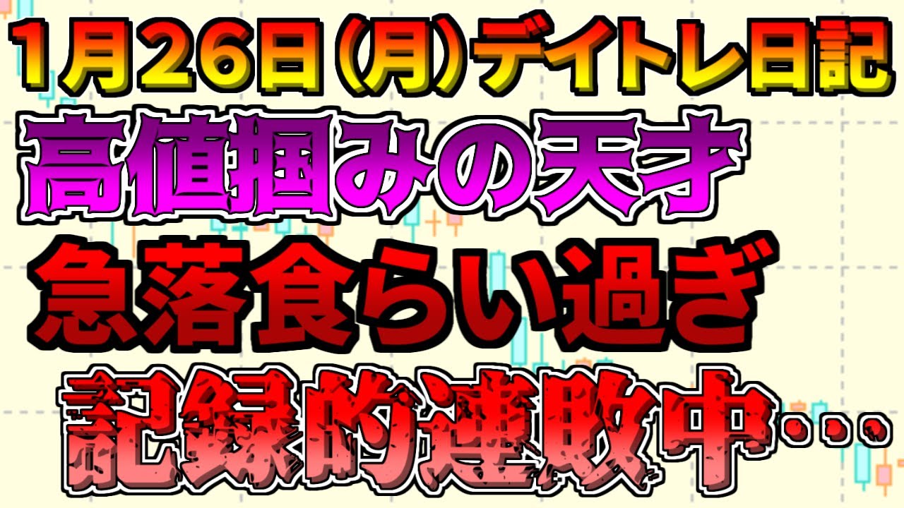 【デイトレ＆スイング結果】もう何連敗したのか忘れるくらい負け続けてます、、、