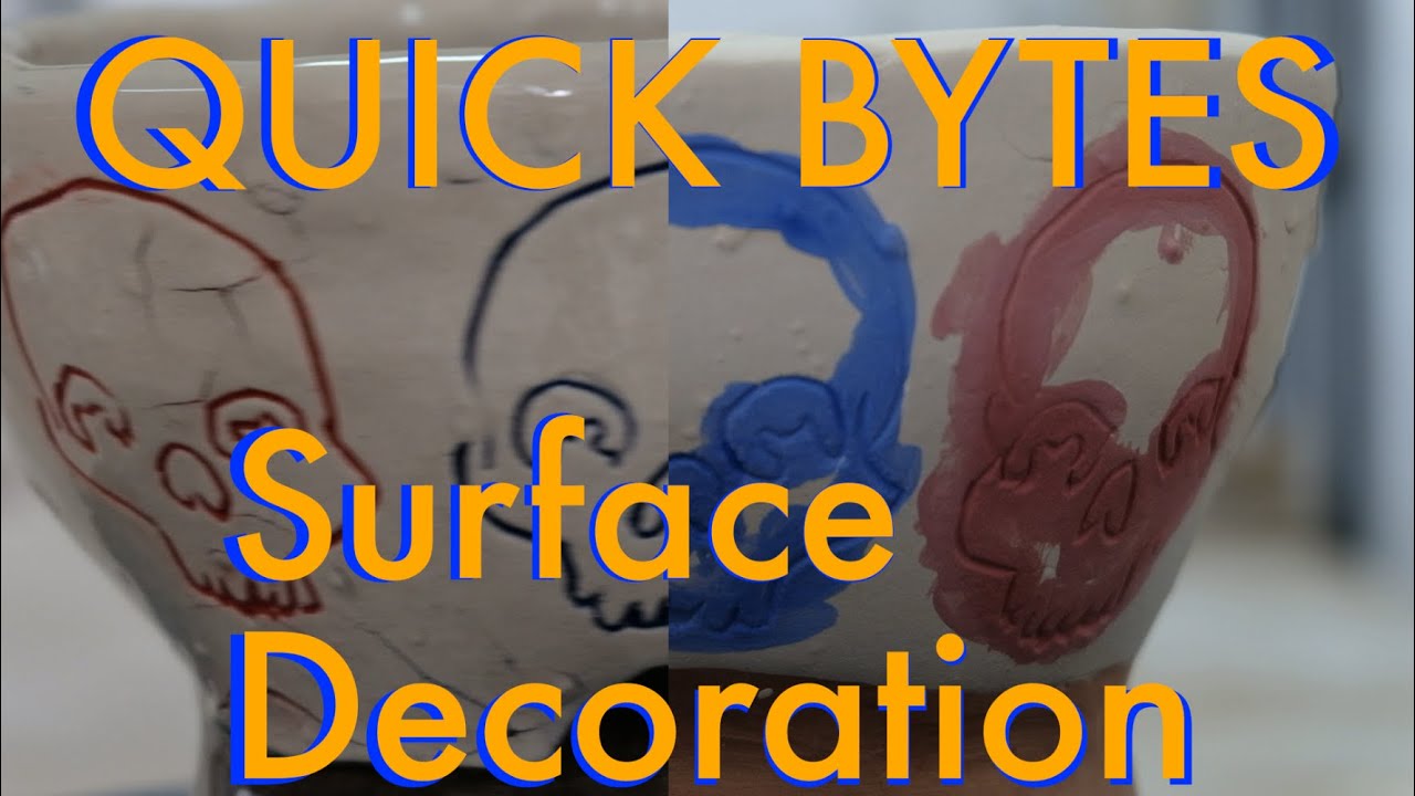 Drawing on clay. An easy image transfer method. Graphic Clay