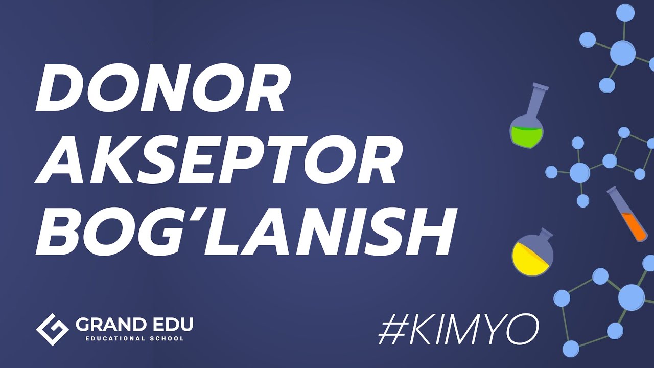 Donor akseptor bog'lanish  #kimyo