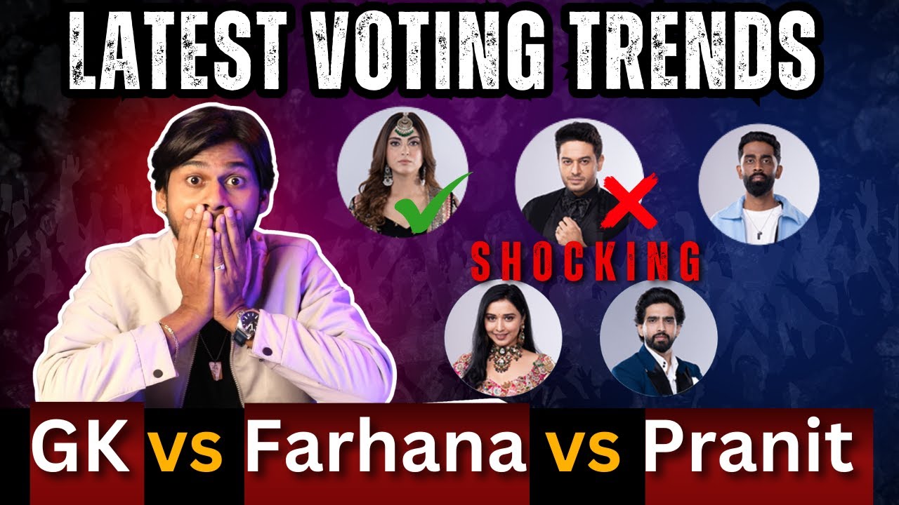 Bigg Boss 19 Latest Voting Trends, Gaurav khanna vs Pranit more vs Farhana bhatt