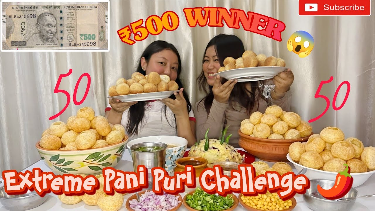 100 PANI PURI CHALLENGE 🥵 | Winner Gets ₹500 💸 | Who Won??#panipurichallenge #youtube 