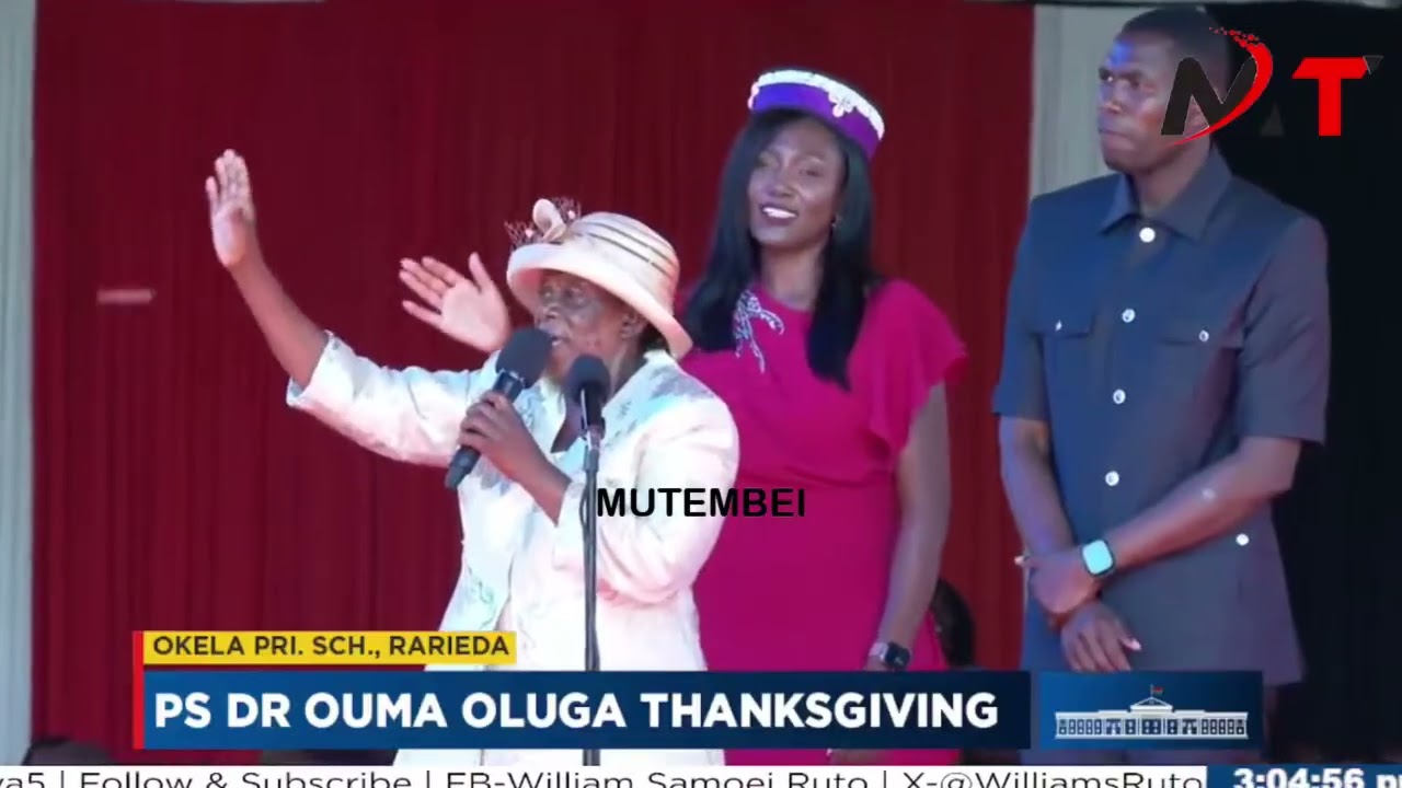 PS Ouma Oluga Mother Breaks Ruto Jaws With Laughter as She Speaks English of the Nose!