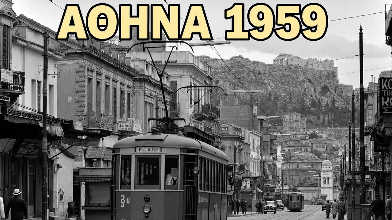Η Αθήνα του 1959: Στο Κατώφλι της Δεκαετίας του '60 | Vintage Ελλάδα (AI)