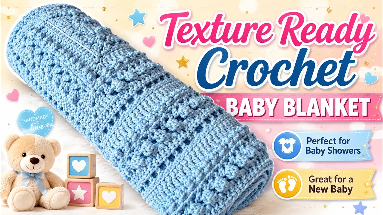 How to Crochet Easy Baby Shower Crochet or Lovey Size