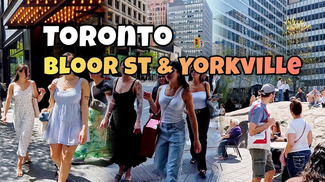 Toronto Downtown Bloor St And Yorkville Village Walking Tour Toronto Canada 4K