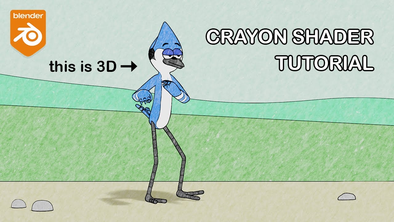Crayon Shader in Blender 3D Tutorial (EEVEE)