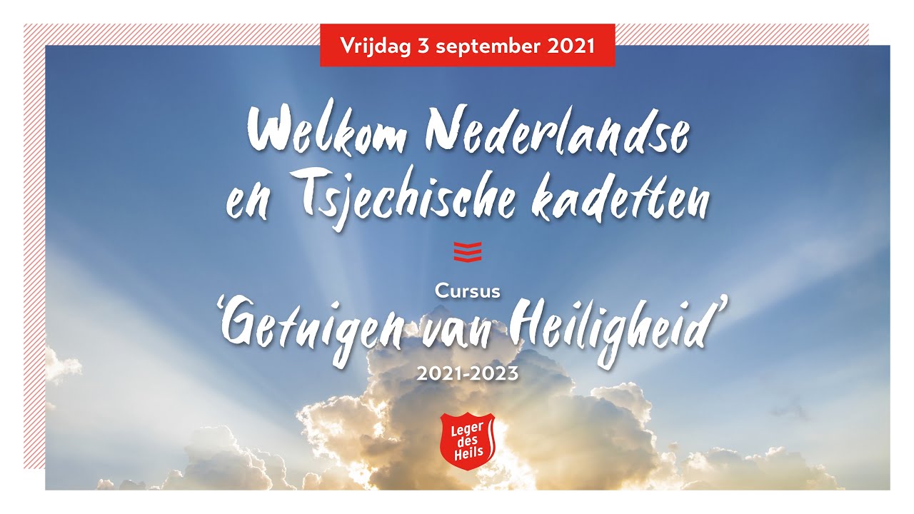 Welkom van de kadetten 2021