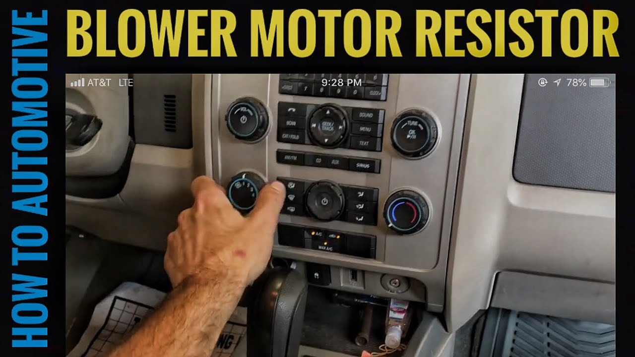 How To Replace The Blower Motor Resistor On A Ford Escape