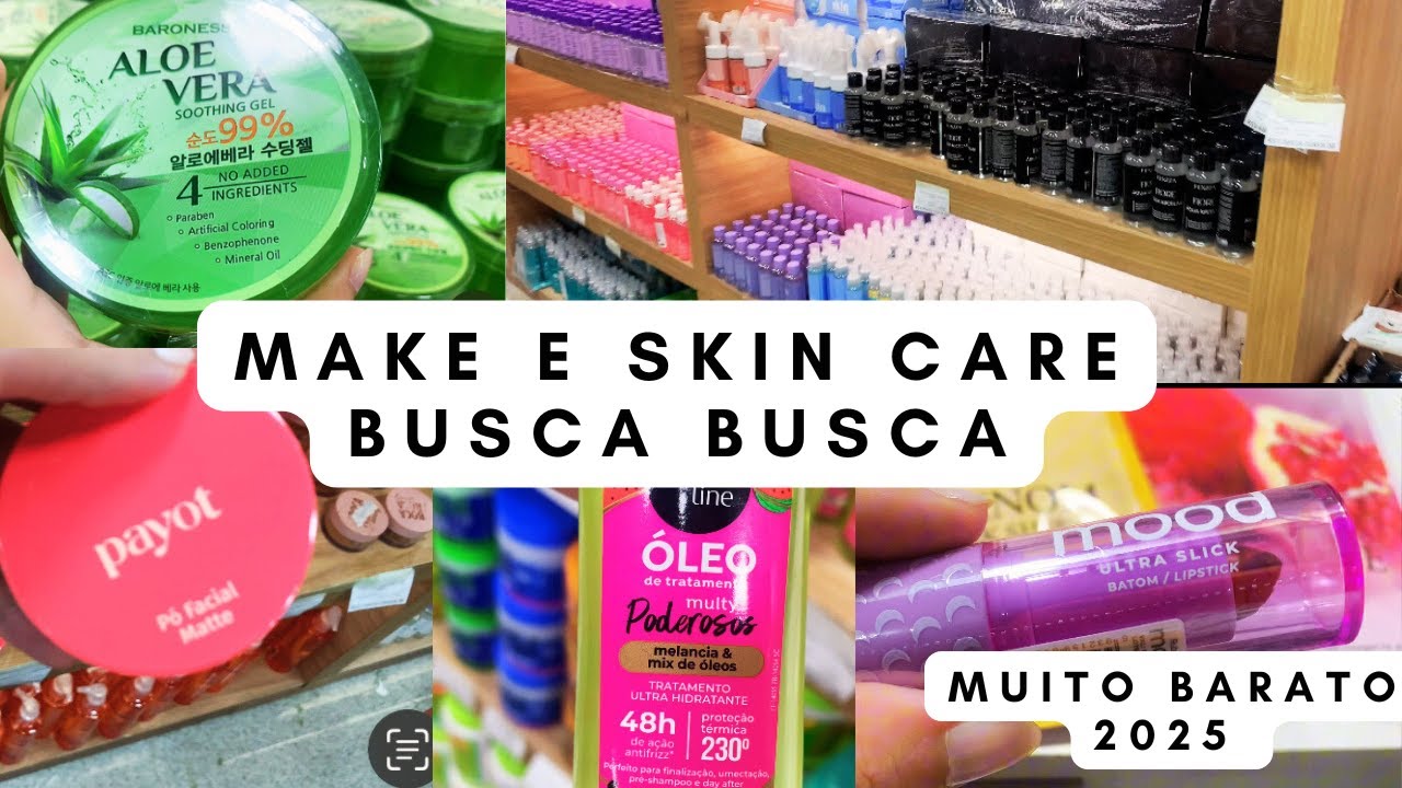 COMPRINHAS DE MAQUIAGEM e SKIN CARE 💸🛍️💗 | *loja busca busca, make baratinhas*