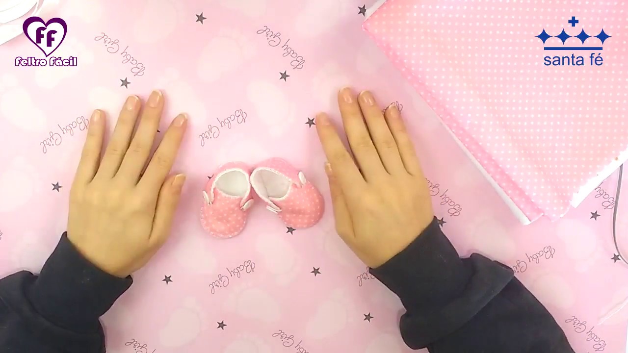 Passo a Passo Sapatinho de Bebê em Feltro   Shoes Baby Felt