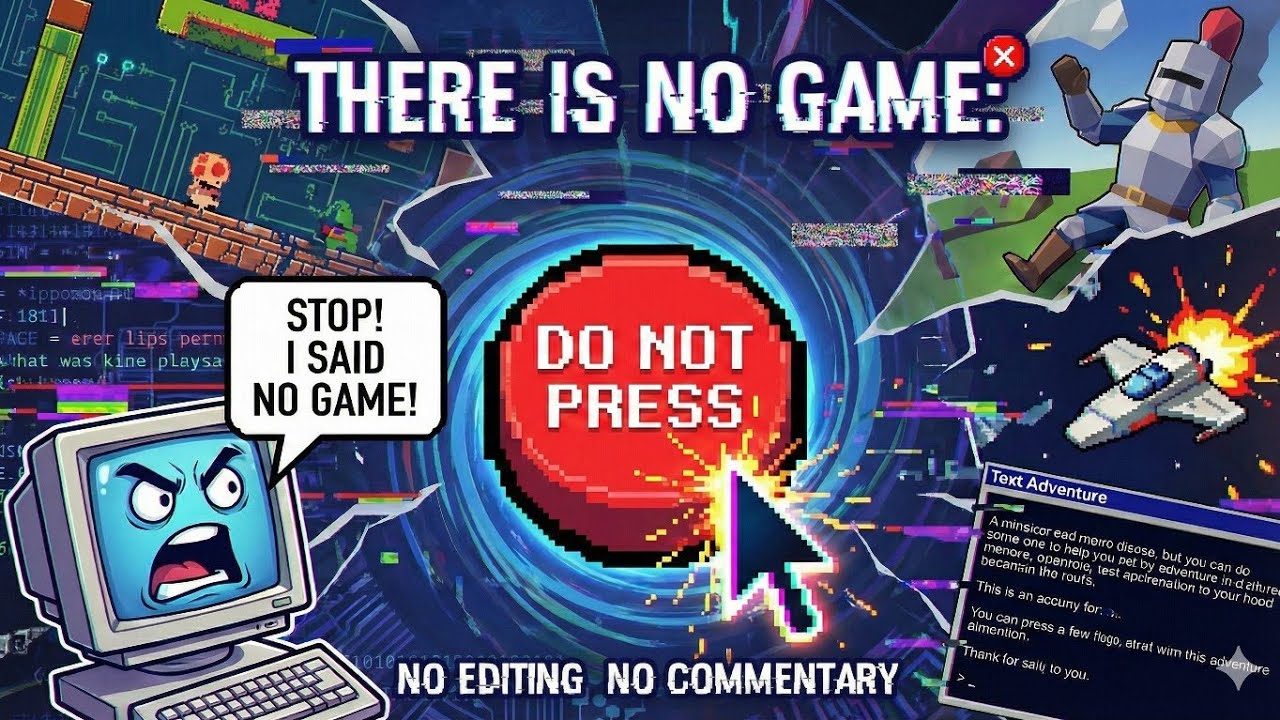 There Is No Game: Raw Gameplay – Meta Puzzle & Fourth-Wall Humor (No Commentary, Unedited)