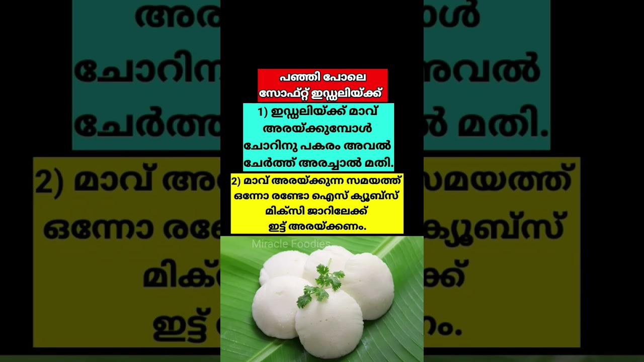 Perfect Soft Idli recipe #idli #amazingtips #spongyidli