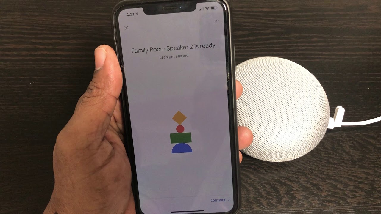Configuración inicial del Google home mini en español