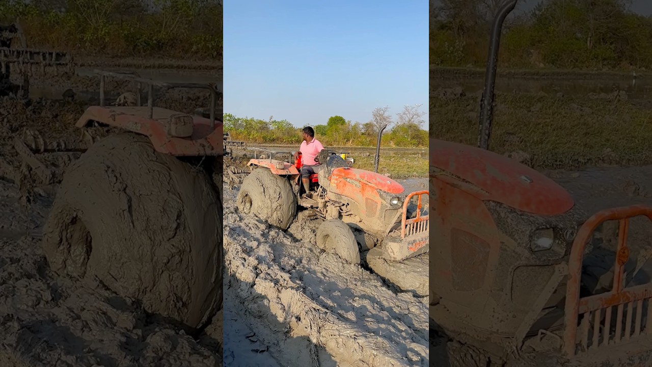Mahindra and Kubota 4wd tractors #shorts #trending #tractor