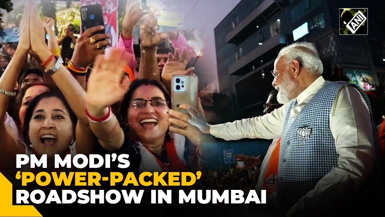 Unprecedented Scenes! PM Modi holds ‘electrifying’ roadshow in Mumbai