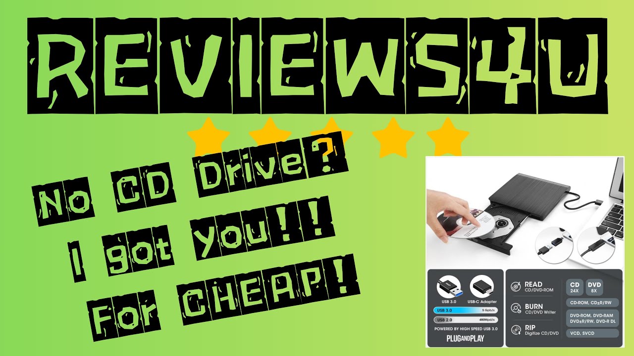 ROOFULL External CD DVD Drive | REVIEW