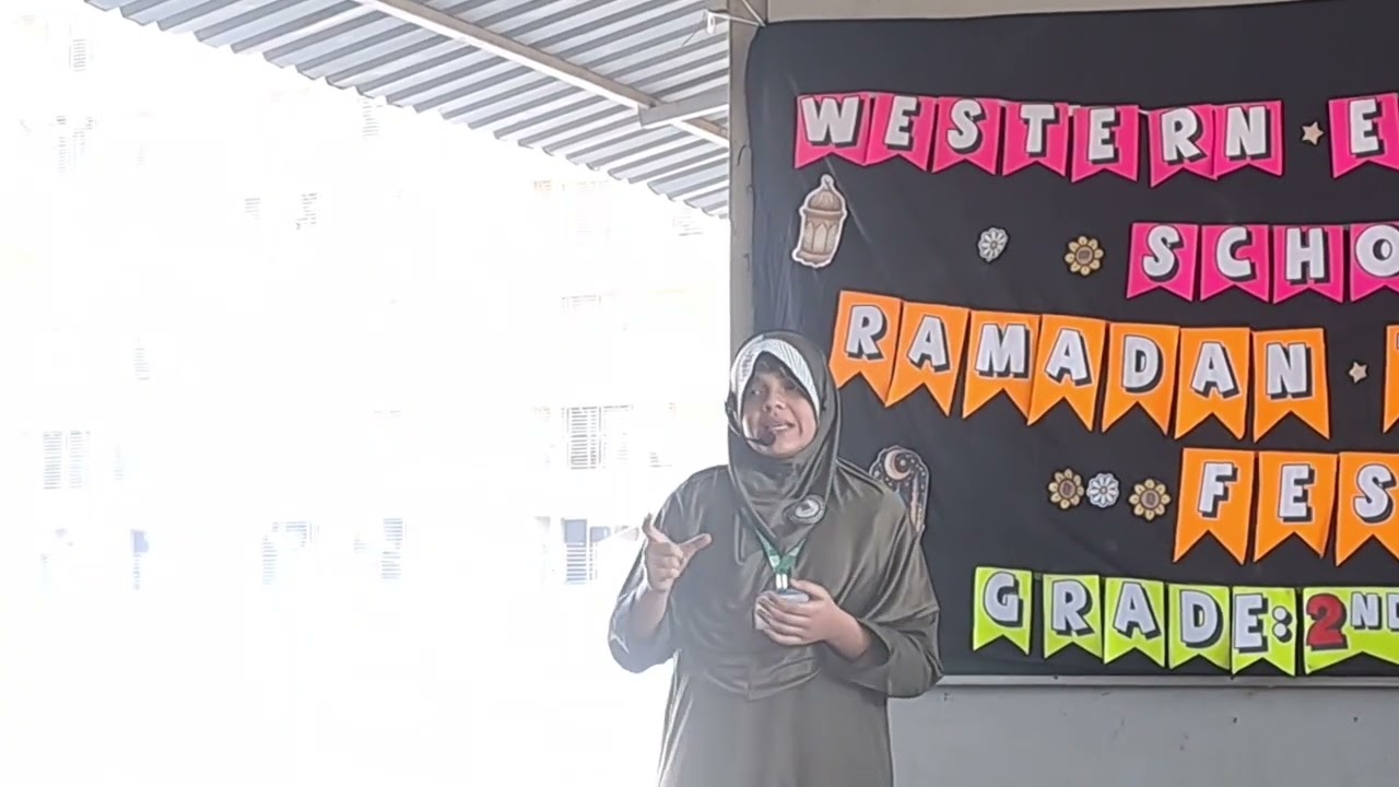 Western English School Afternoon Section. Ramadan Talent Fest 2025-26. Grade:7th & 8th.