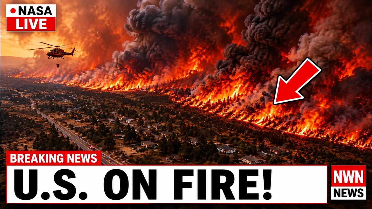 🚨 U.S. Wildfire Crisis Worsens | 99 Major Fires Rage, 5.25 Million Acres Burned