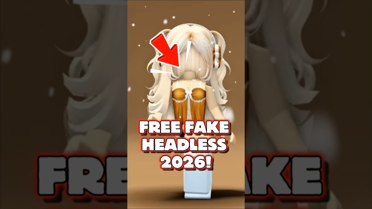 FREE FAKE HEADLESS 2026 TUTORIAL EASY IN ROBLOX! #fakeheadless #freehair #freeface
