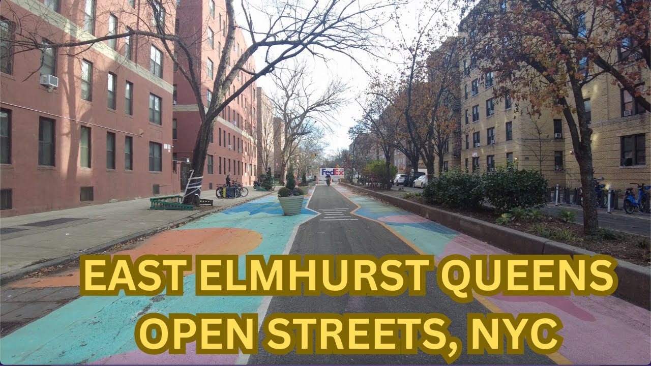 Life in East Elmhurst, Queens. Open Streets. New York City Walking Tour 4k