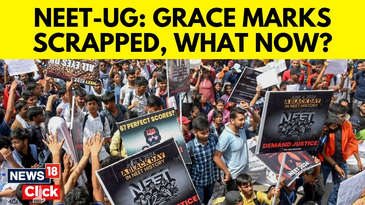 NEET 2024 Row: NEET Grace Marks To 1,563 Students Scrapped, Re-Exam On June 23: Centre | N18V