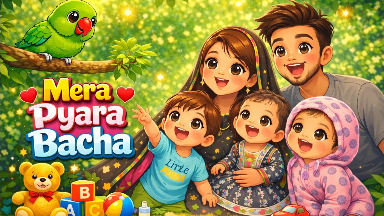 Mera Pyara Bacha | Cute Kids Rhyme  Hindi Nursery Song #Merapyarabachh #maintota​ #nurseryrhyme​#kid