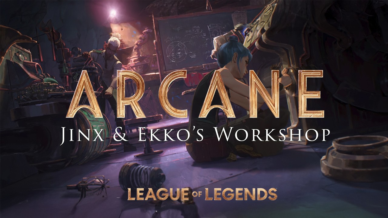 Jinx & Ekko&rsquo;s Workshop Ambience | ARCANE ASMR | Relaxing Zaun Vibes for Studying & Focus