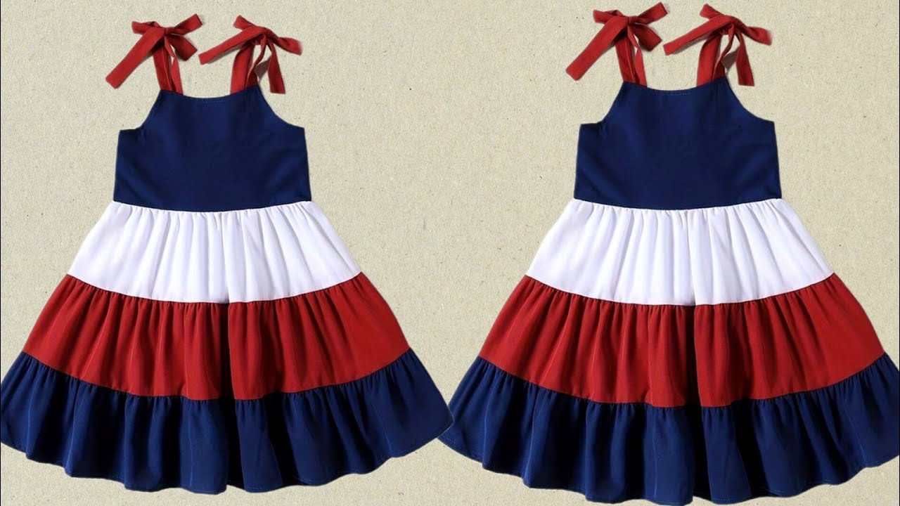 4-5 year baby frock cutting and Stitching❤️Baby frock cutting and stitching