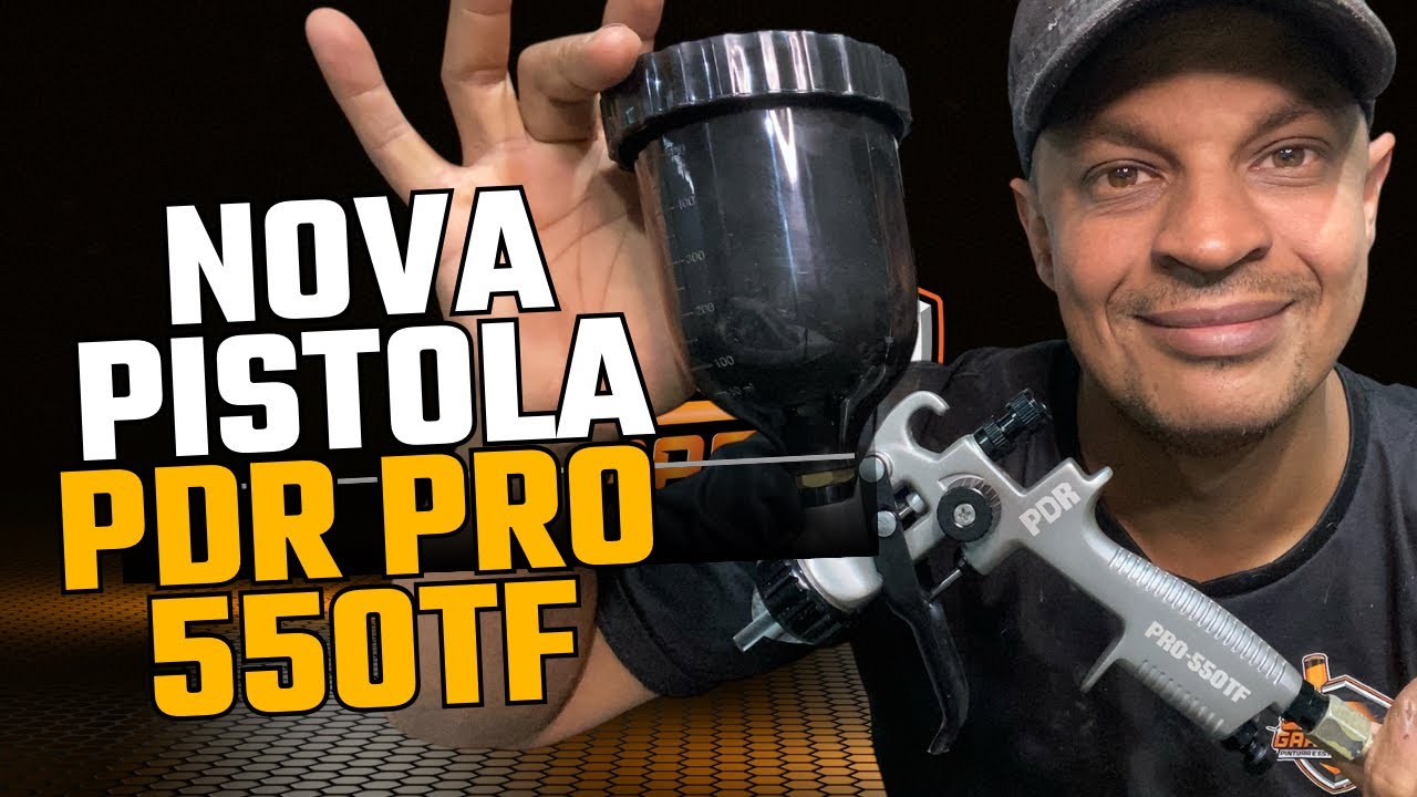 Pistola de pintura PDR hvlp PRO 550tf  primeiras impressões #pdr #pinturasautomotivas #umboxing