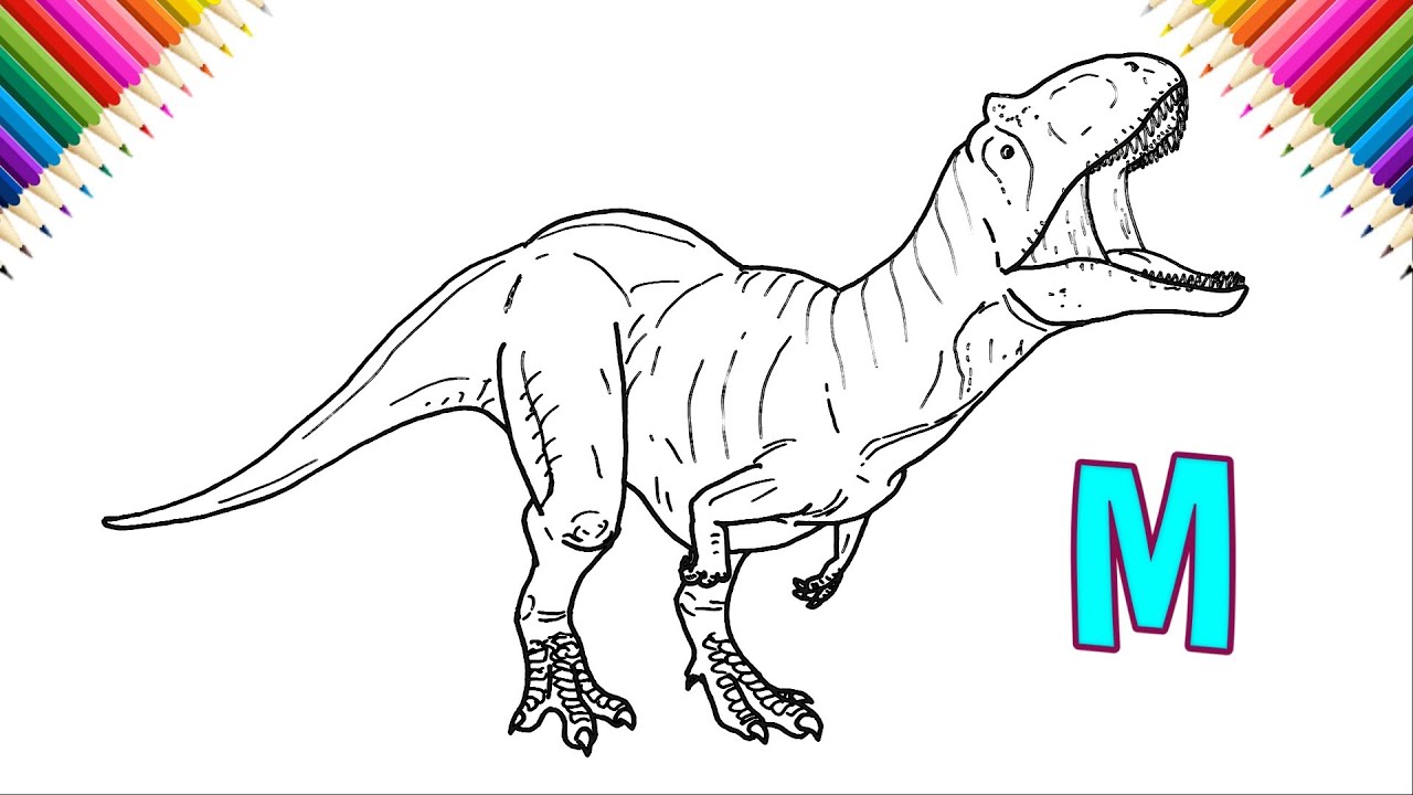 How to Draw Metriacanthosaurus Step by Step | Drawing and Coloring