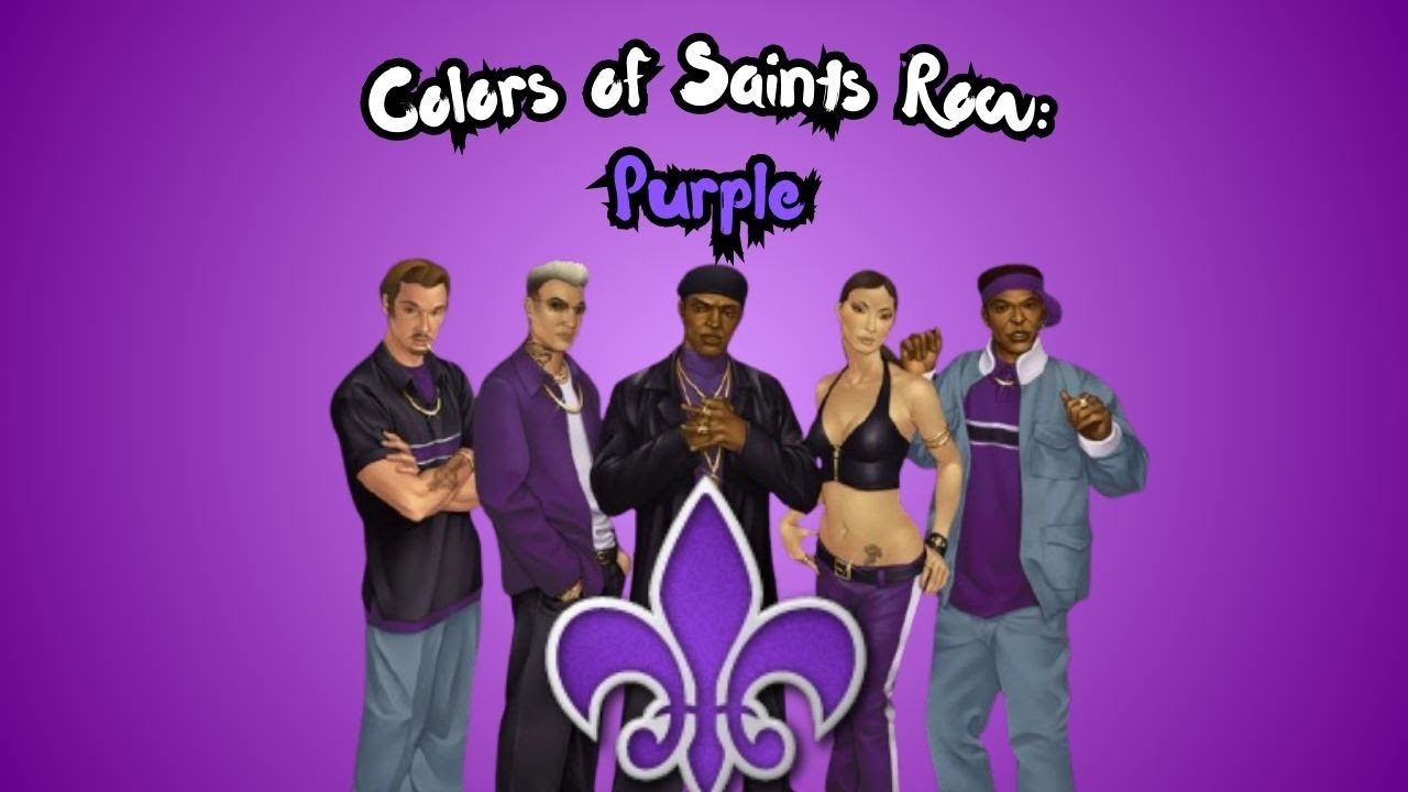 Colors of Saints Row: Purple