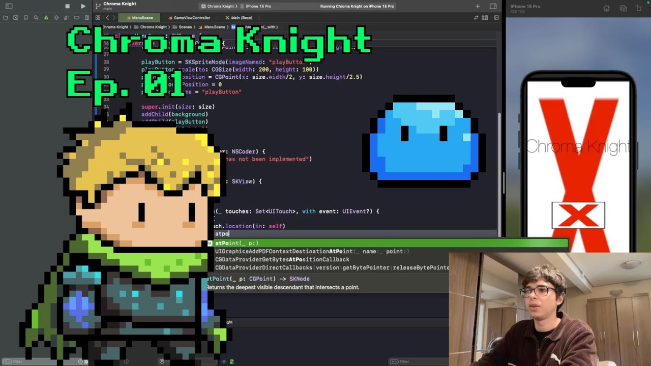 Chroma Knight 01 - Creating an iOS Game using SpriteKit - Swift