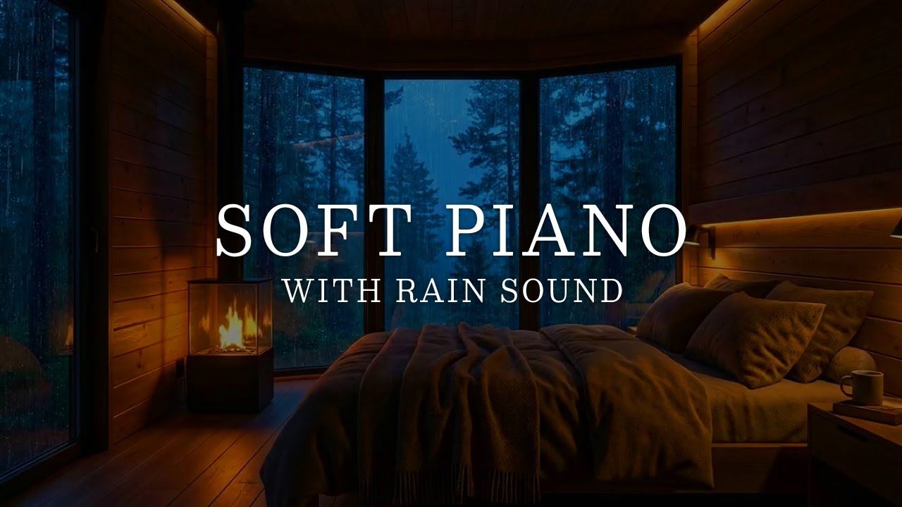 Relaxing Piano Music 🌧️ Peaceful Night Sleep Music with Healing Piano and Rain Sounds | Deep Sleep