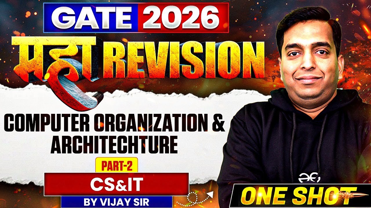 GATE 2026 महा Revision | COA part 2 One Shot | Maha Revision | CS & IT | One Shot