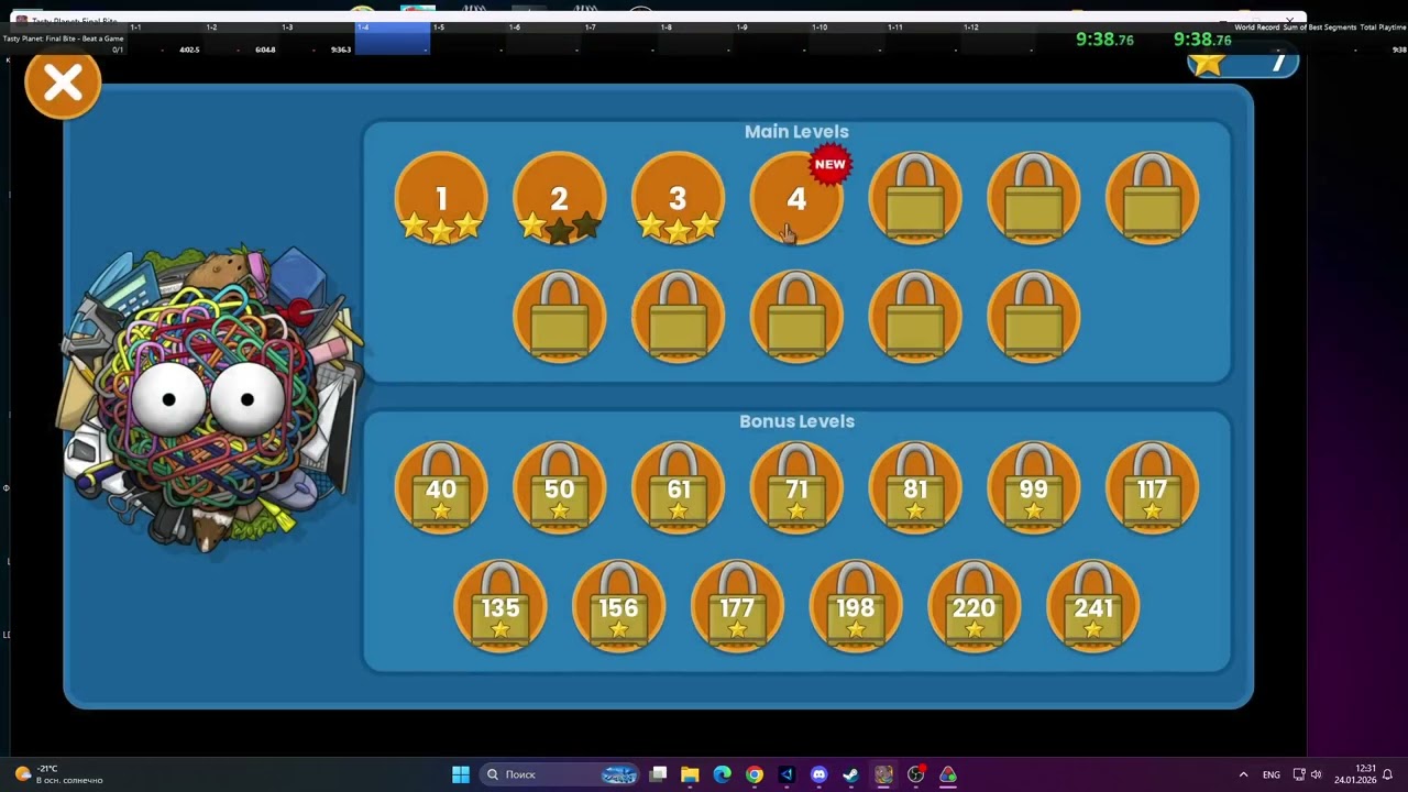 Tasty Planet: Final Bite Any% in 5:01:51